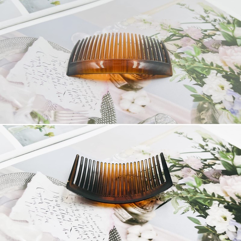 6 Pieces Plastic Side Hair Twist Comb French Twist Comb