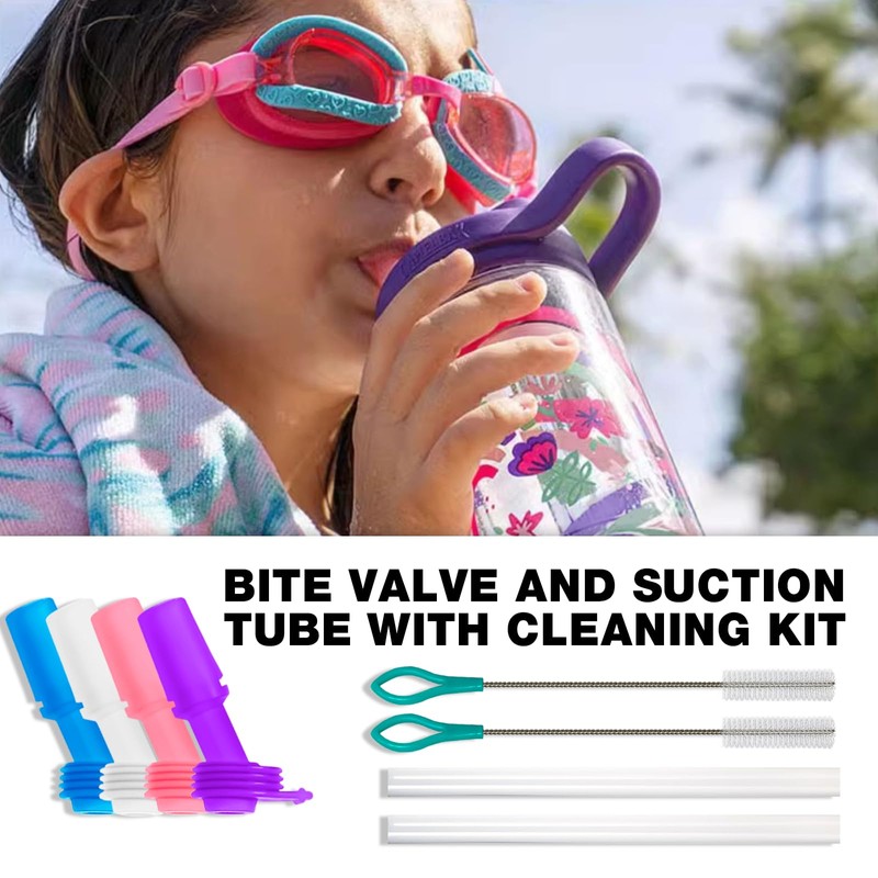Powerful 8 Pack Bite Valve and Straw Fit All CamelBak