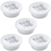 5PCS Bung Cap 2” Poly Plug with Gasket, Poly Buttress