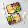 Restaurantware Matsuri Vision Rectangle Black Paper Large Sushi Tray -