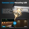 Peasur 8 Pack Solar Fence Lights Outdoor, Railing Light Solar