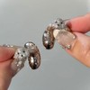 Rhinestone for Clip on Earbuds Open Ear Accessories, Elegant Zirconia