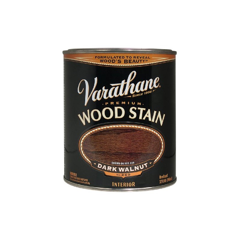 Varathane 211730, Quart, Dark Walnut 211730H Premium Wood Stain, 32