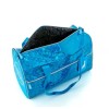 Justice Cracked Holographic Duffle Bag For Girls Adjustable Blue Color.