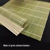 nanaxagly 1 Pack Bamboo Sushi Rolling Mat, 9.5" x 9.5",