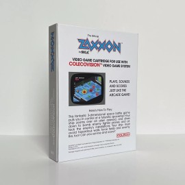 ColecoVision Zaxxon REPRO BOX - sturdy high quality boxes with foam tray