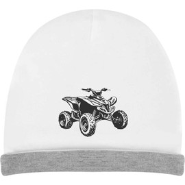 'ATV 4 Wheeler' Kids Slouch Hat (KH00032695) White
