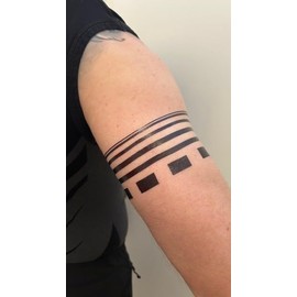 18 Blätter Temporäre Armband Tattoos Maori Tattoos Tribal Tattoos Armband18-2