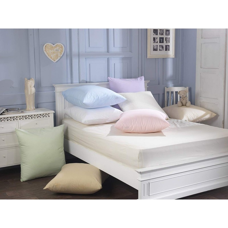 Plain Dye Blended Cotton 65cm x 65cm Continental Housewife Pillowcase