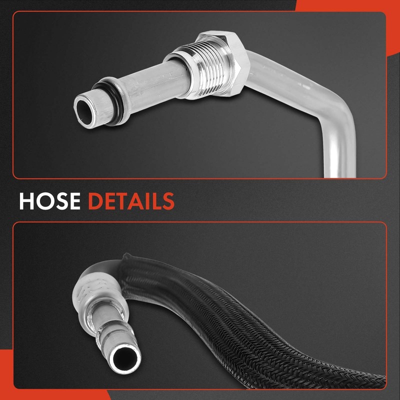 A-Premium Automatic Transmission Oil Cooler Line Hose Assembly Compatible with