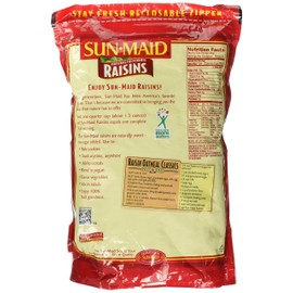 Sun Maid Natural California Raisins 30-Ounce (1.875 LBS.) 850.5 g (Pack of 2)