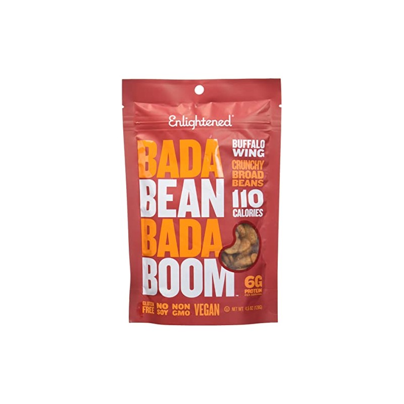 Enlightened Bada Bean Bada Boom Crunchy Broad Beans Snacks, Kickin