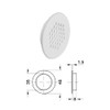 cyclingcolors 5x Ventilation Grille Exhaust Grille Outer Grille Round Total