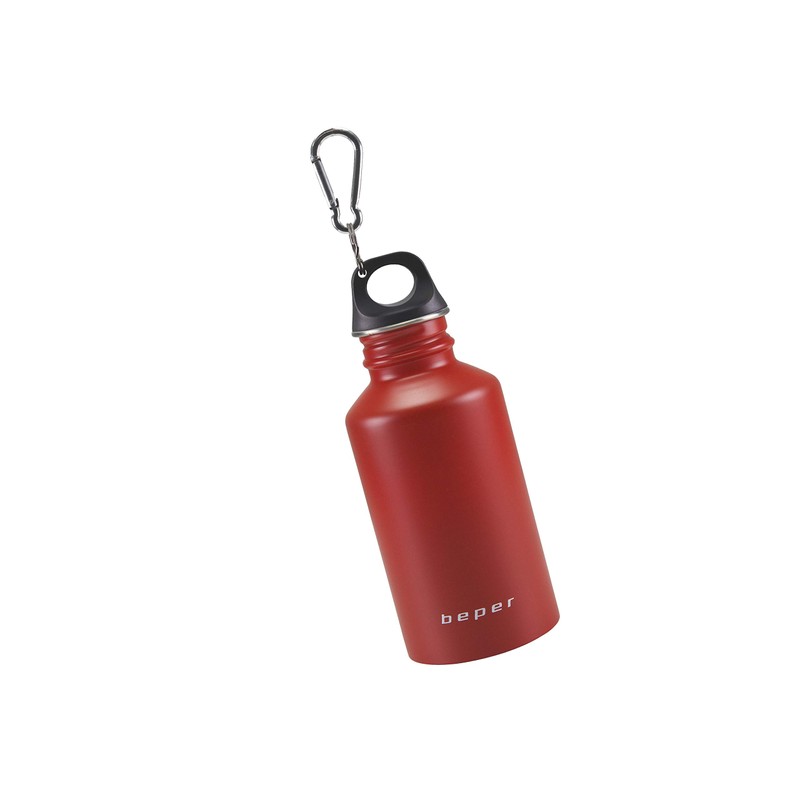 Beper Isolierflasche mit Karabiner Standard rot