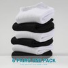 DOKUTOKU 6-Pairs Womens Ankle Socks Size 9-11 Thick Cotton White