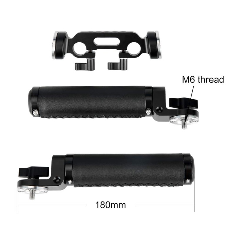 NICEYRIG Rosette Handle Grip (Set of 2 Leather) + 15mm