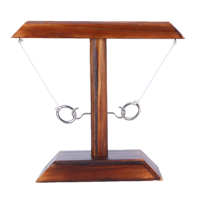 Throwing Game Set Wooden Hook Shot Toy Interactive Games for
