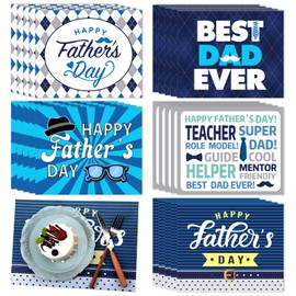 50 Pack Mother's Day Father's Day Table Mats Mexican Disposable July 4th Patriotic Paper Place Mats Fall Placemats Paper Valentine's Day Mats for Home Dining Table Decor(Mom)