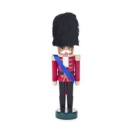Dregeno Seiffen 024/002 Nutcracker, Wood, Brite rot-schwarz, 15cm