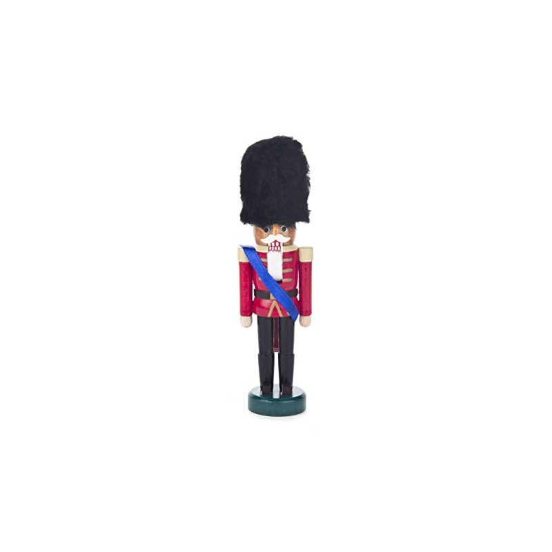 Dregeno Seiffen 024/002 Nutcracker, Wood, Brite rot-schwarz, 15cm