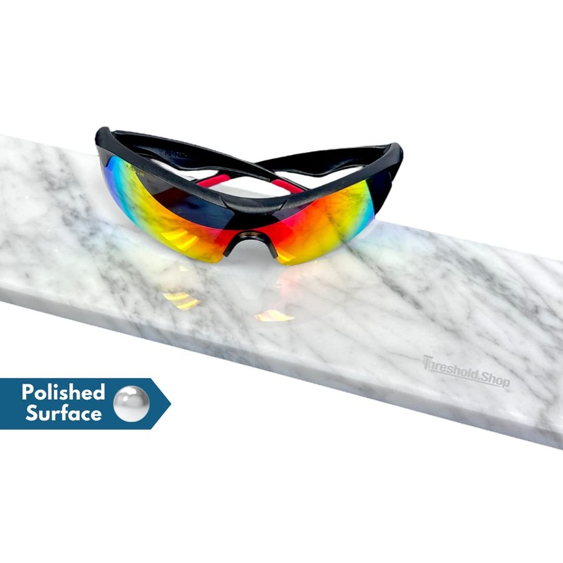 Threshold.Shop White Carrara Marble Saddle | Eased Edge | 3/4”