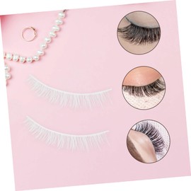 Outanaya Set of 3 White False Lashes Individual Lash Clusters for Women Comfortable for