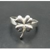 Sterling silver ring clover solid 925 Empress