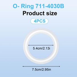 BOXOB 4pcs O-Ring 711-4030B Replacement, 2" Rubber Spa Hot Tub Heater Gasket Accessories Parts Compatible with Gecko Hydro Quip Aeware United Balboa and Most Other Flow THU Components