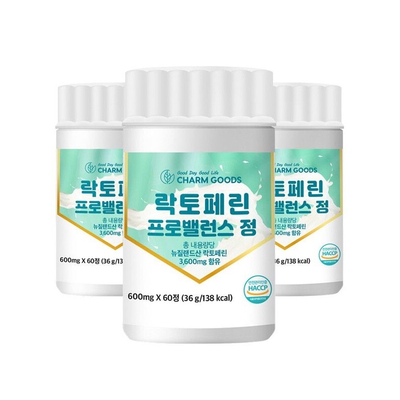Charm goods [Chamgoods] Lactoferrin Pro Balance 60 tablets, 3 boxes