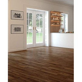 East West Furniture SP-5HH01 Sango Premier Engineered Hardwood Flooring - European Oak - 1/2 in x 7 in x Random Length Handscraped, 26.24 sqft/box, Chestnut