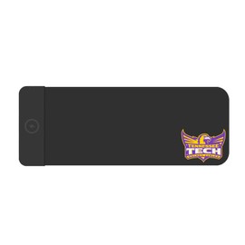 OTM Essentials Tennessee Technological University Classic Wireless Charging Cloth Desk Mat, Durable Office Supplies, Non-Slip Base, Quick Charging Wireless Desk Pad, Black