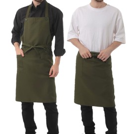 SSYtrd. Men's Apron Cool Care Easy Care Simple Apron Man’s Apron Bib Style Solid Color Men's Apron -