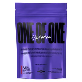 ONE of ONE Hydration Electrolyte Powder – Fast-Acting Hydration with Science-Backed Electrolytes, Essential Minerals & Vitamins – Zero Sugar, Vegan, Gluten-Free – Cherry Limeade Flavor, 30 Servings