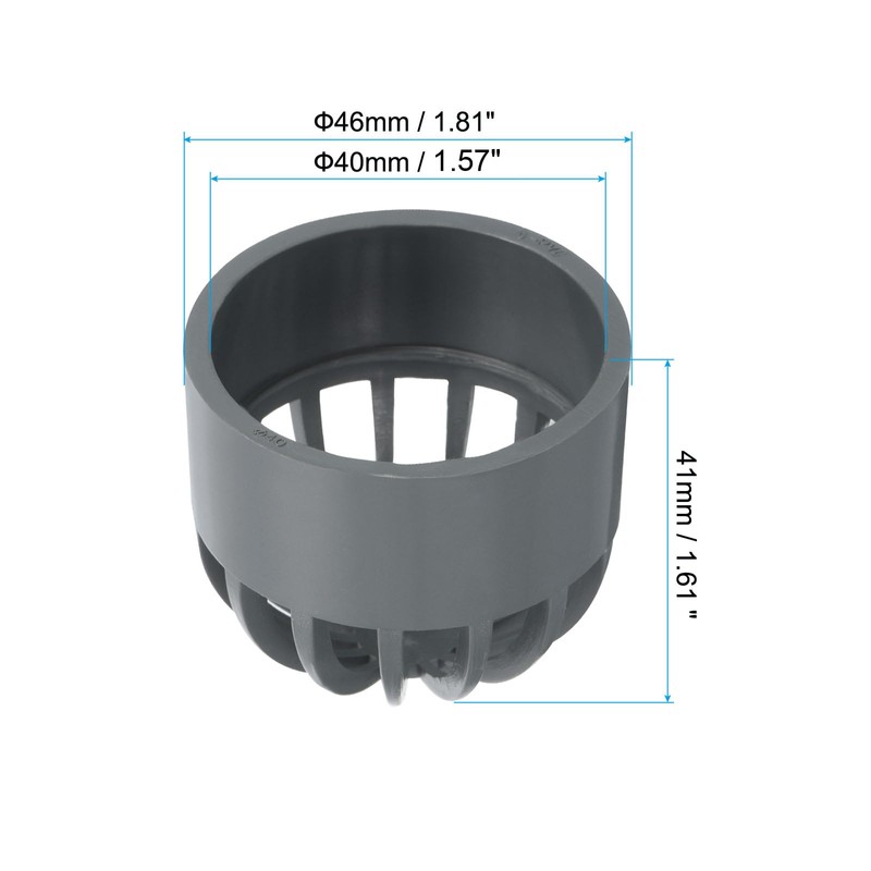 PATIKIL 40mm ID Atrium Drain Grate Cover, 2 Pack Round