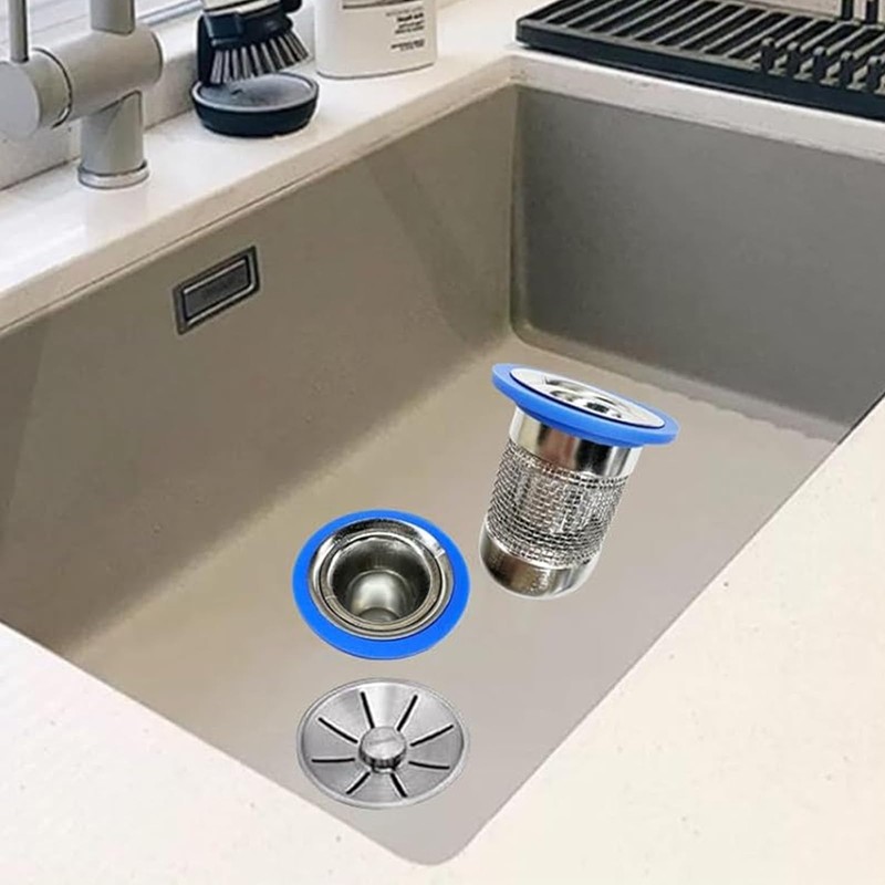 HASLED Edelstahl Geruchsverschluss für Dusche & Waschbecken - Abfluss Sieb