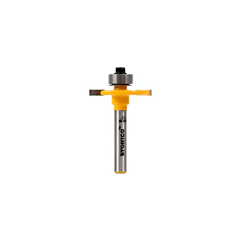 YONICO Slot Cutter Router Bit 1/8-Inch Height X 3/8-Inch Depth