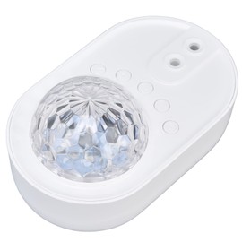 Uxsiya Spaceship Projection Lamp, USB Power Supply Multifunction Spacecraft Projection Lamp Smart Bluetooth Built in 3 Music Songs for Room(White)