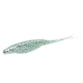 Zoom Bait Super Fluke, 5 1/4in. (10 Pack) Crazy Chrome 23345