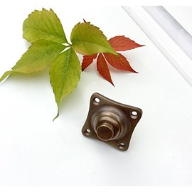 Antikas - Square Bell Made of Patinated Brass - Door Clamp High Quality