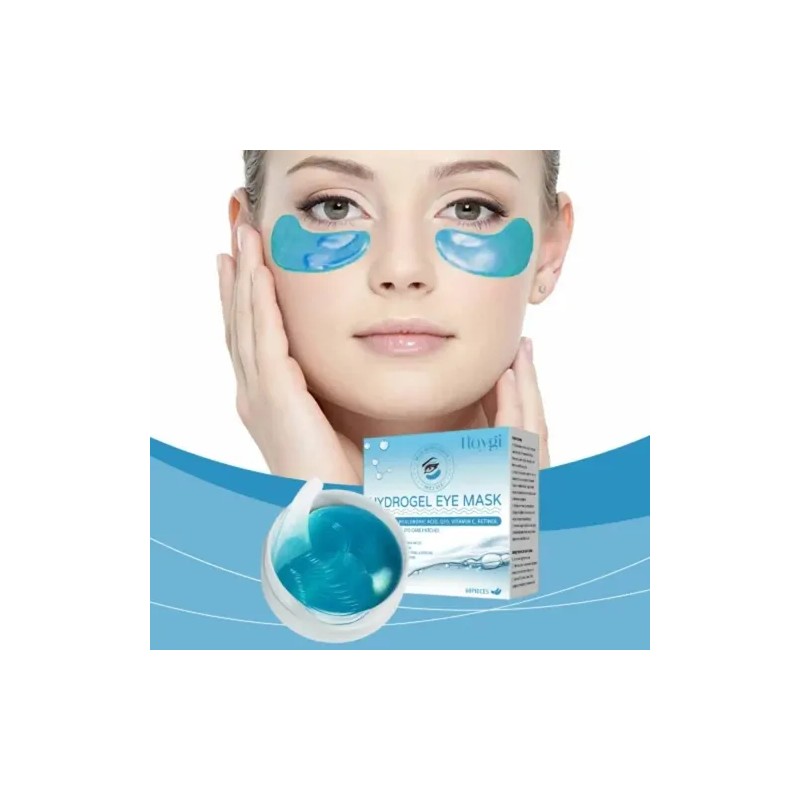 60 Mascarilla Ojos Hydrogel Ojeras Bolsas Retinol + Colágeno
