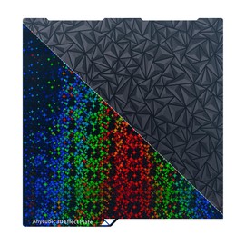 Ancubic Double Sided Textured PEI Build Plate 250x250mm, Octagonal Star + Diamond Ball Pattern, Spring Steel Plate for Anycubic Kobra 3/Kobra 3 Combo/Kobra 3 V2/Kobra 3 V2 Combo 3D Printer
