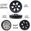Suitcase Wheels Replacement 360 Spinner Luggage Wheel Kits - 60mm