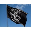 Bandera Baphomet 1.5m X 90cm Resistente Lavable Satan Muerte