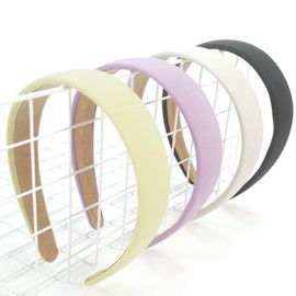 Headbands for Women Non Slip Trendy Headbands for Women’s Hair 1 inch Wide Cute Headband for Girls, Spring Head Bands Elastic Hair Bands Fashion Accessories for Women 4PCS