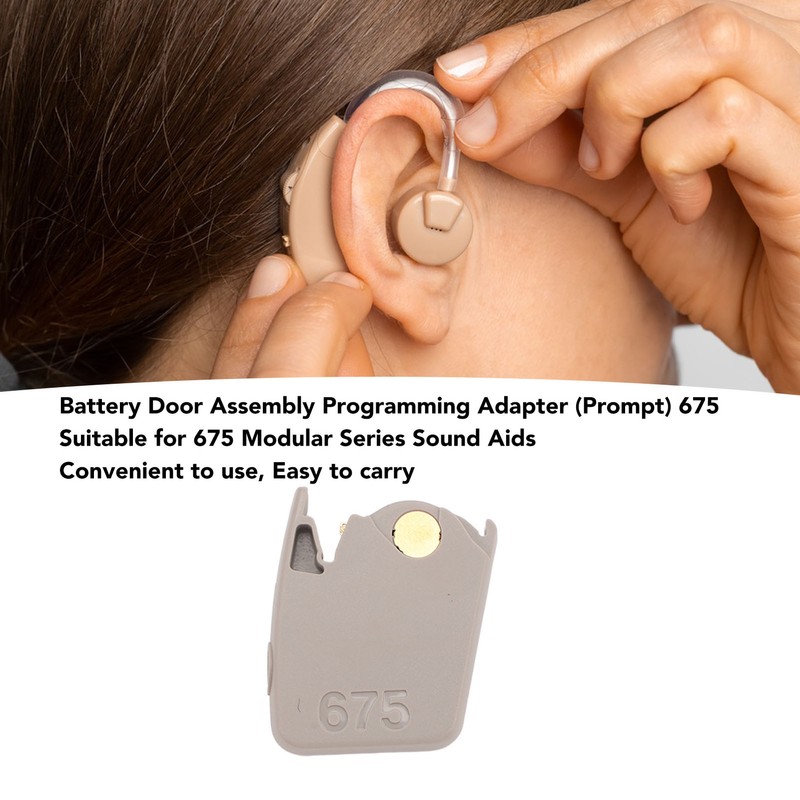 Sound Aid Battery Door Assembly Programming Adapter Prompt for 675