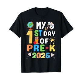 My 1st Day of Pre-K 2025 Cute Back to School Outfit Boy Girl T-Shirt