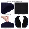 Aneco Juego de gorro de invierno para hombre, 4 piezas,