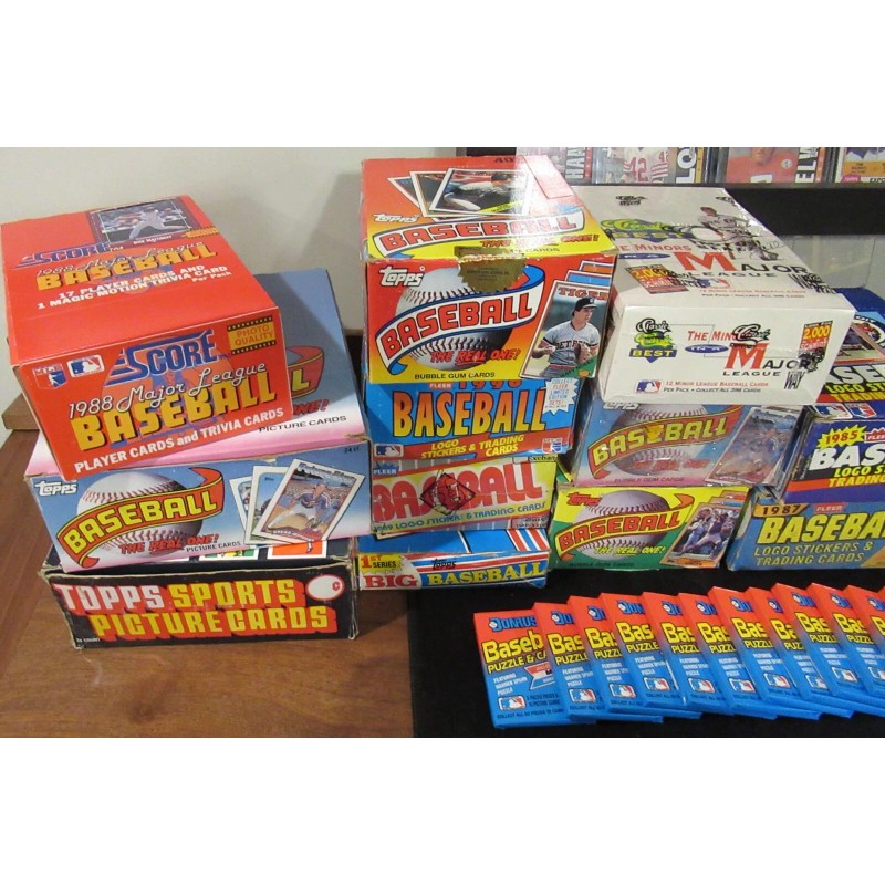 HUGE Lot of 300 Unopened Old Vintage Baseball Cards in