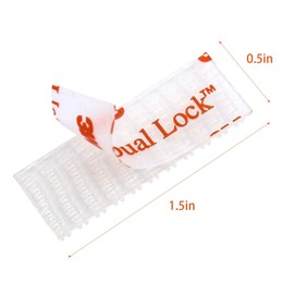 EZ Pass/IPass/IZoom Toll Tag Mounting Kit - 4 Pcs (2 Sets) Reclosable Fastener Peel and Stick Adhesive Dual Lock Tape