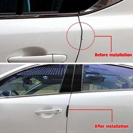 4 Piezas Protector De Puertas Automovil,Tope Antigolpes para Borde de Puertas,Autoadhesivo PVC Transparente,Universales de Silicona para Bordes de Puerta para Camioneta,Sedan,SUV,Vehículo